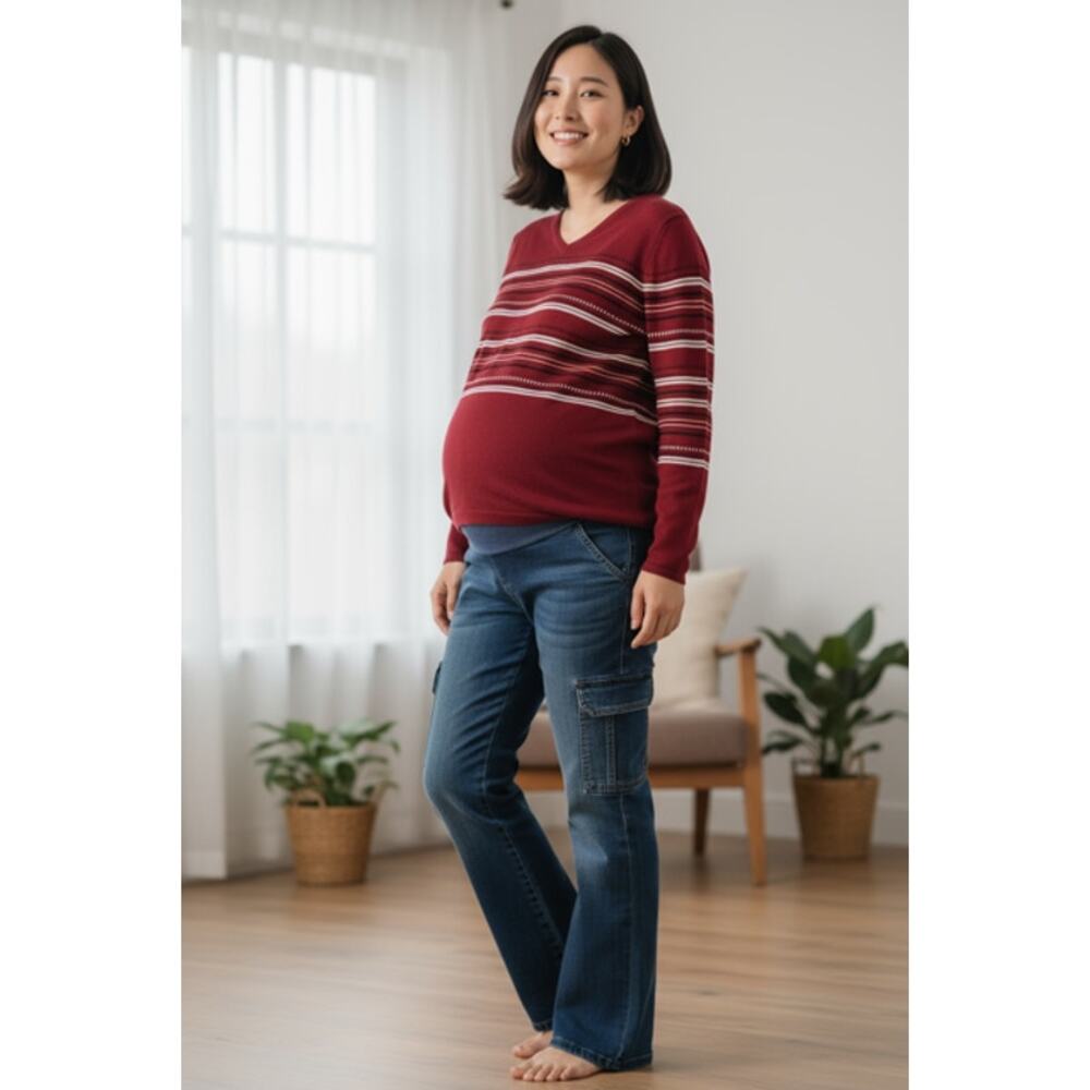 Take Nine Maternity Sweater & Jeans Set Size L/XL